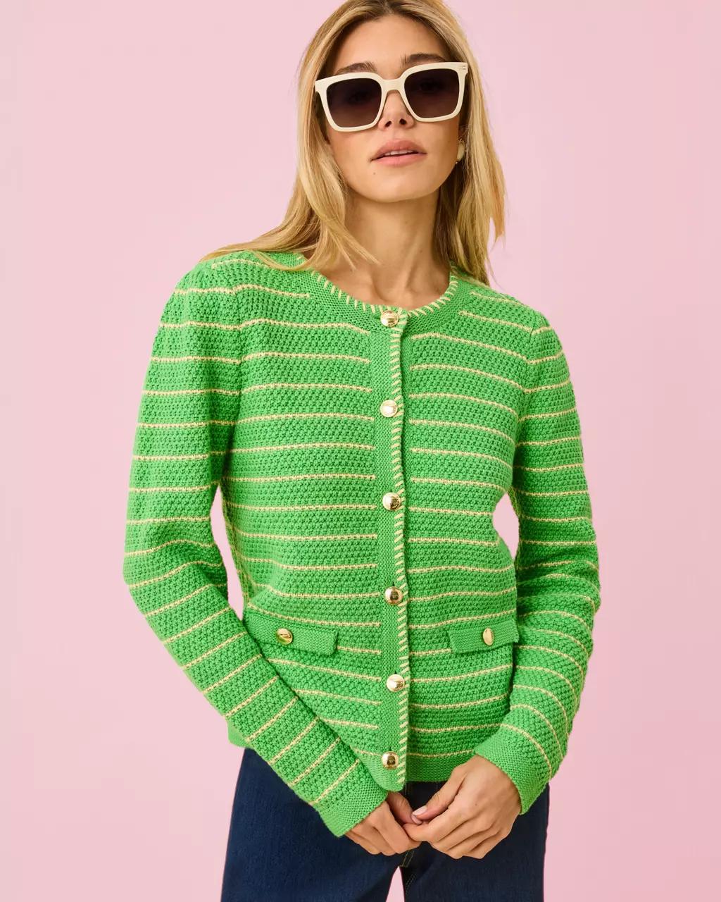 Lilly Pulitzer - Maysen Cardigan - Chateau Green