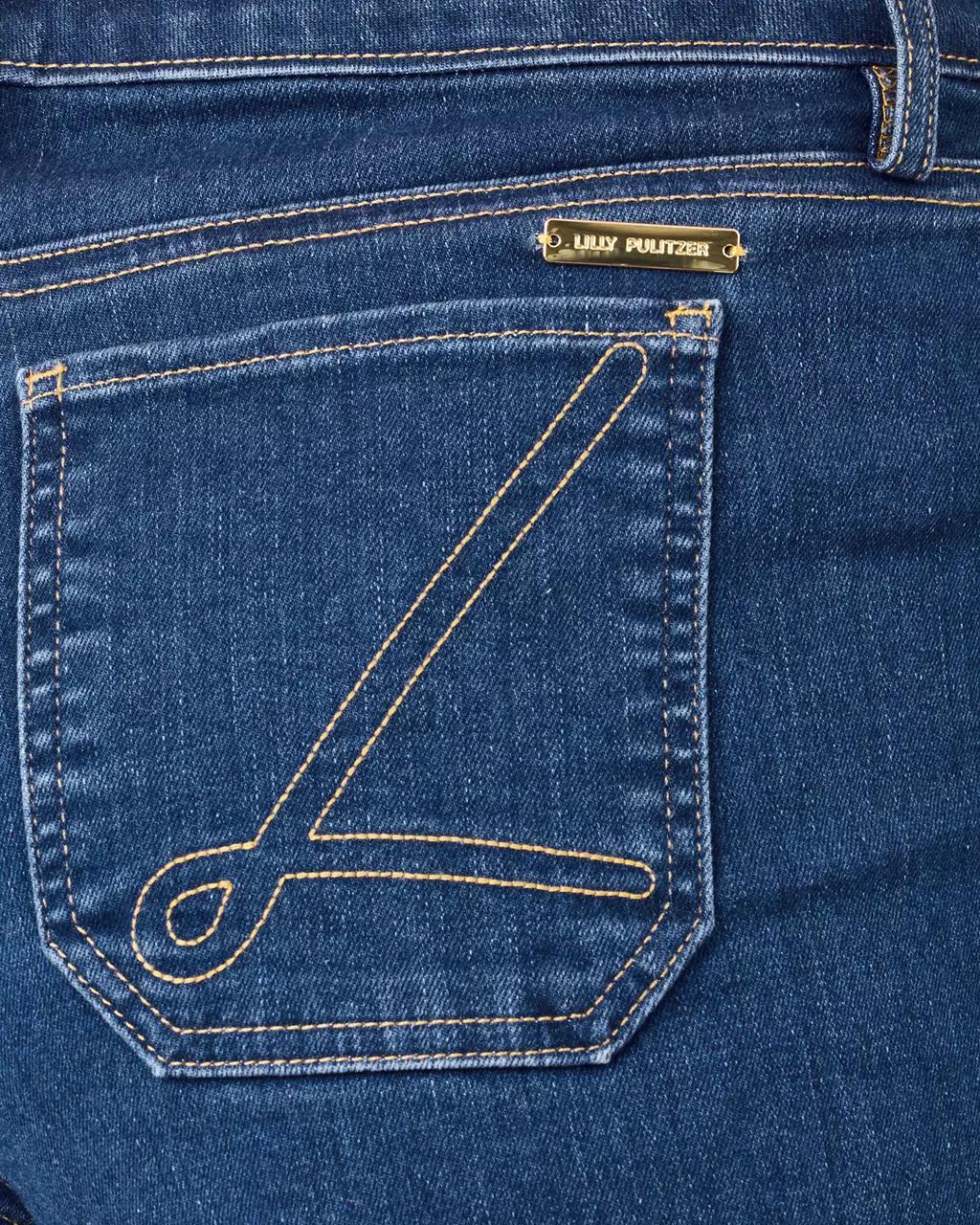 Lilly Pulitzer - 27" Harleen High Rise Crop Jean - Medium Wash
