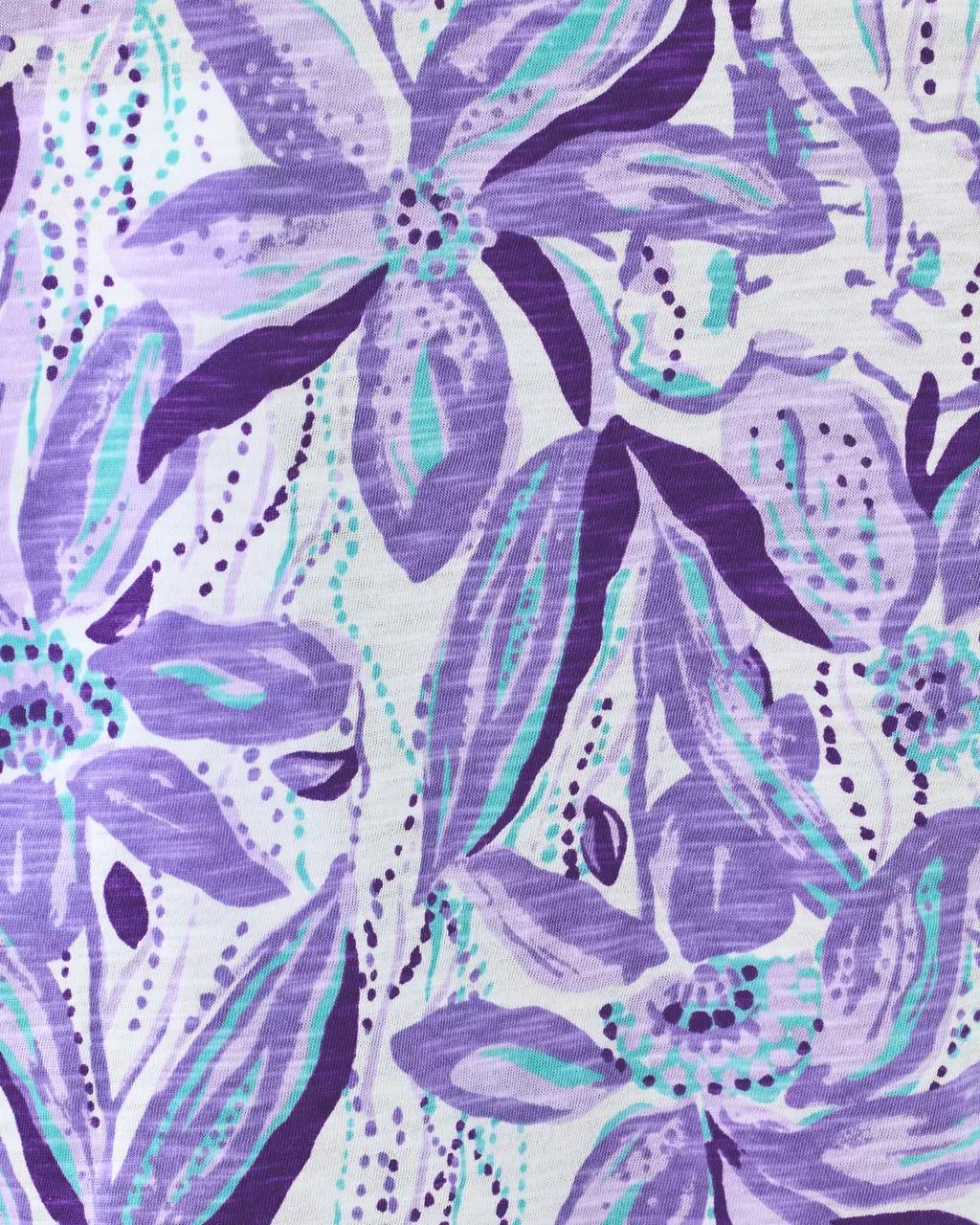 Lilly Pulitzer - Etta Scoop Neck Top - Tropicalia Purple