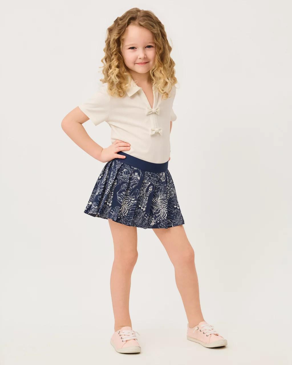 Lilly Pulitzer - Girls Sylvana Skort - Low Tide Navy