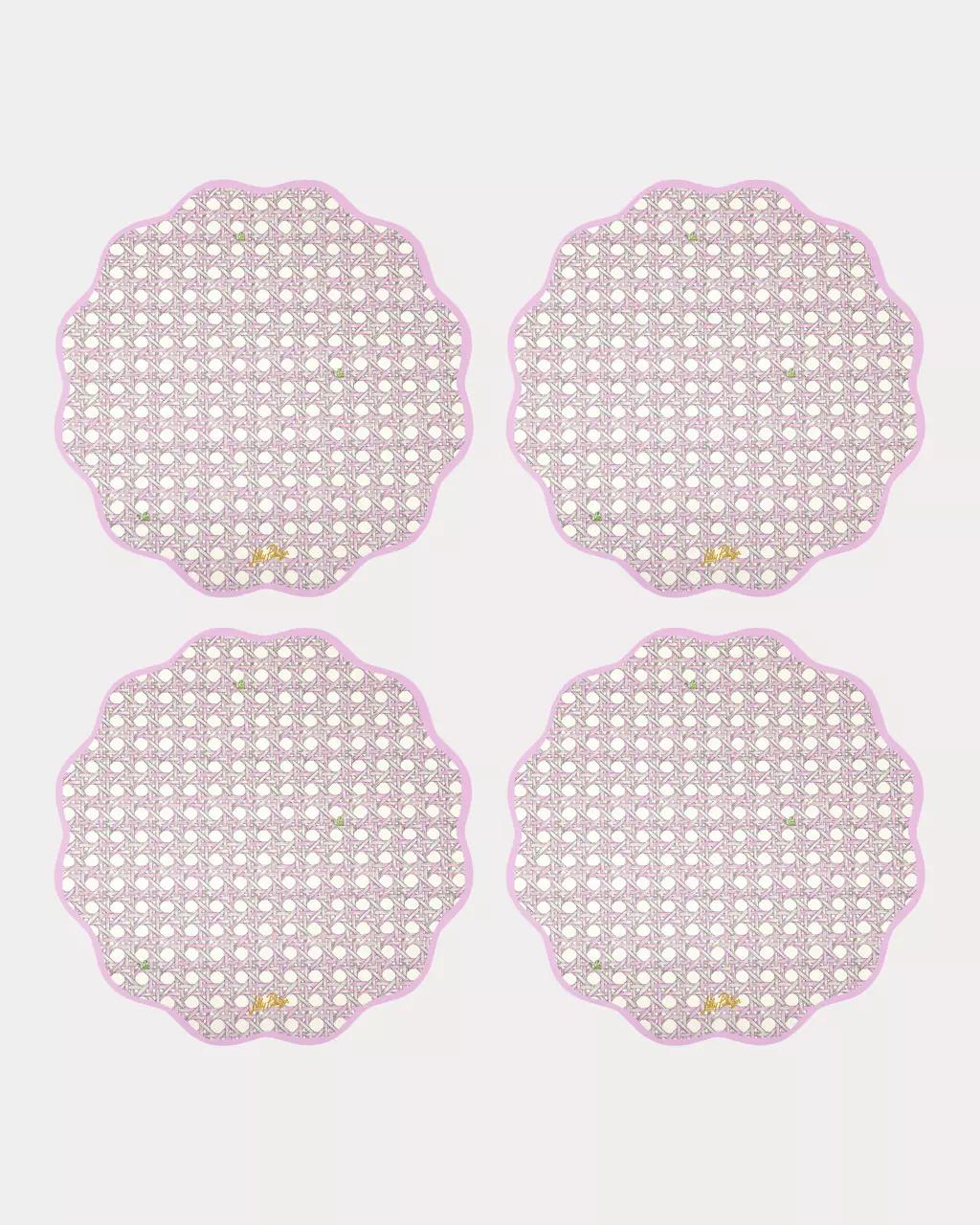 Lilly Pulitzer - Reversible Placemat Set - Oleander Pink