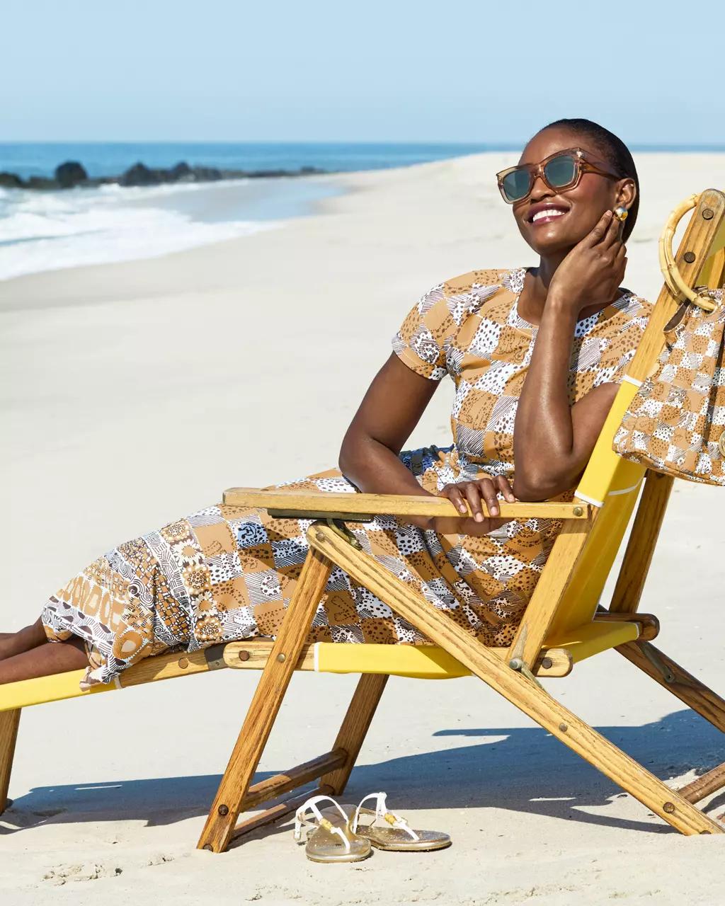 Lilly Pulitzer - UPF 50+ ChillyLilly Kaden Maxi Dress - Iced Latte
