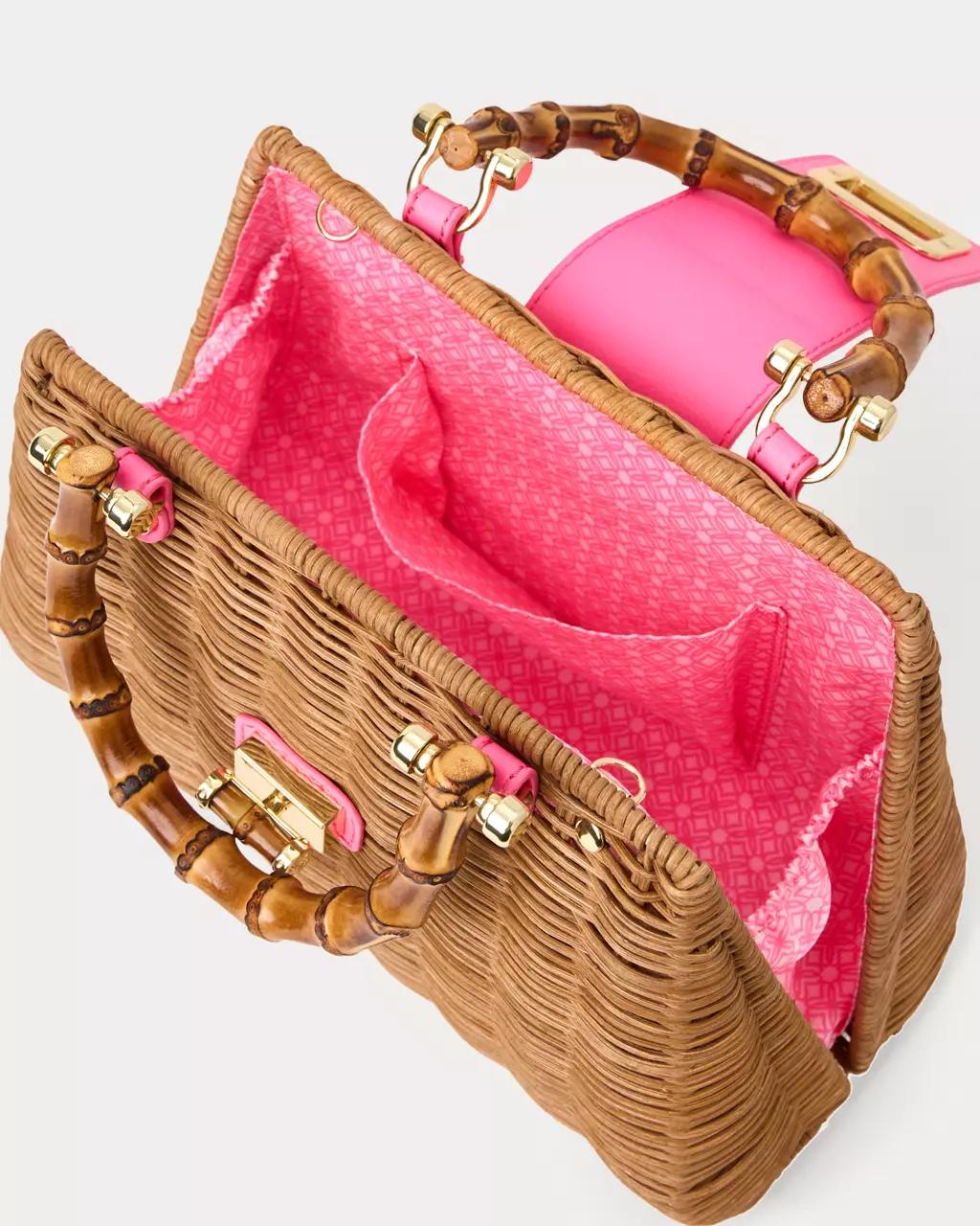 Lilly Pulitzer - Leena Top Handle Bag - Cherry Blossom Pink X Honey