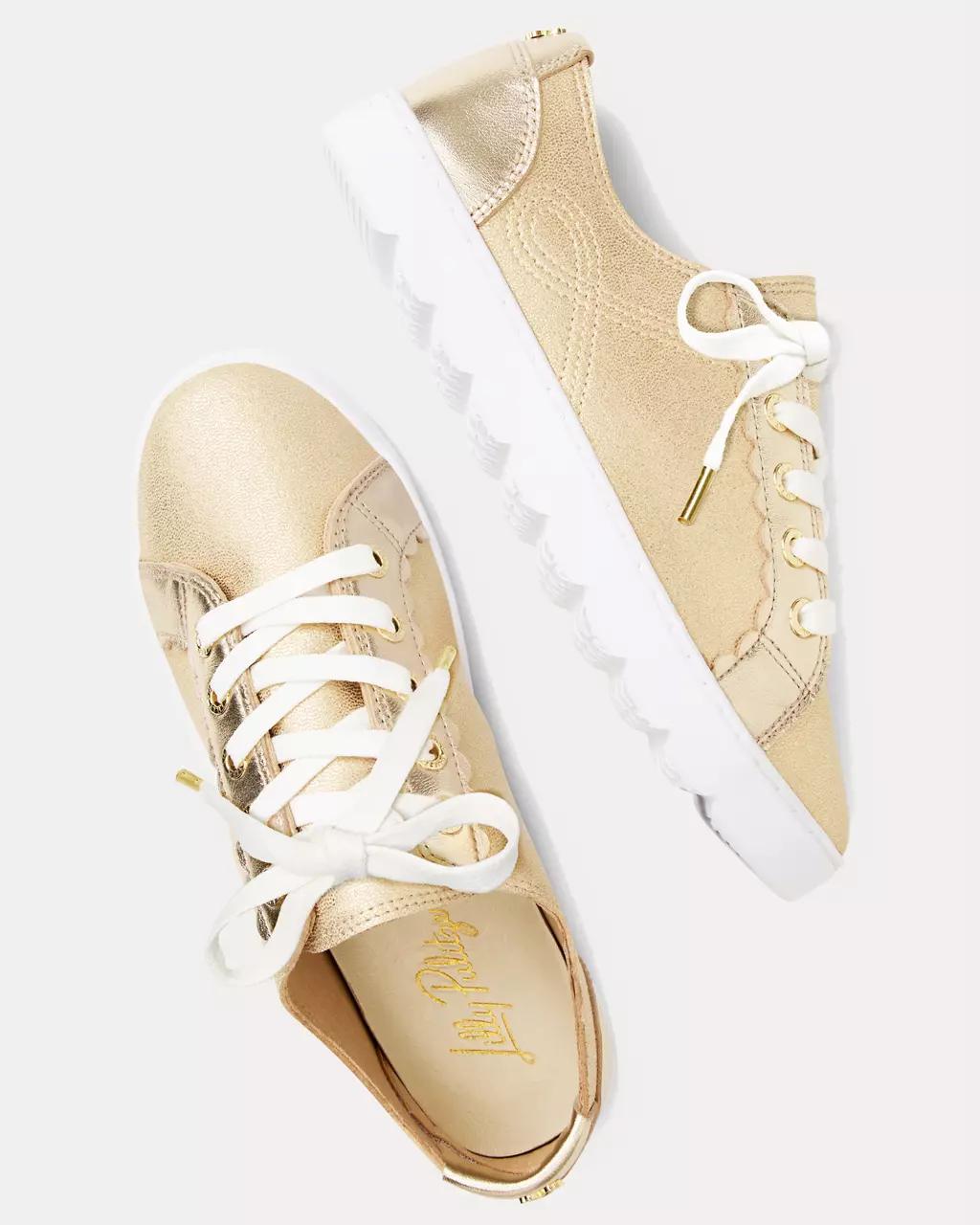 Lilly Pulitzer - The Lilly Sneaker - Gold Metallic
