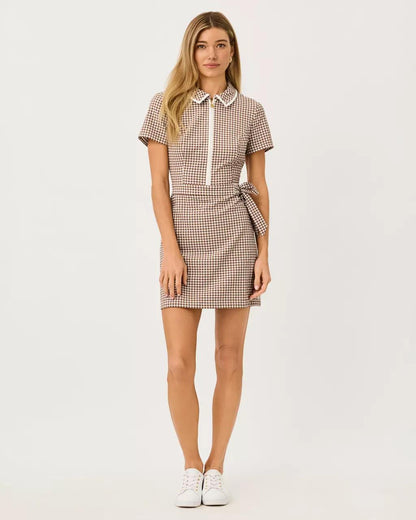 Lilly Pulitzer - UPF 50+ Luxletic Kathy Short Sleeve Tie Dress - Coco Beach
