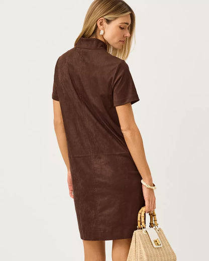 Lilly Pulitzer - Short Sleeve Knit Microsuede Rosee Dress - Coco Beach