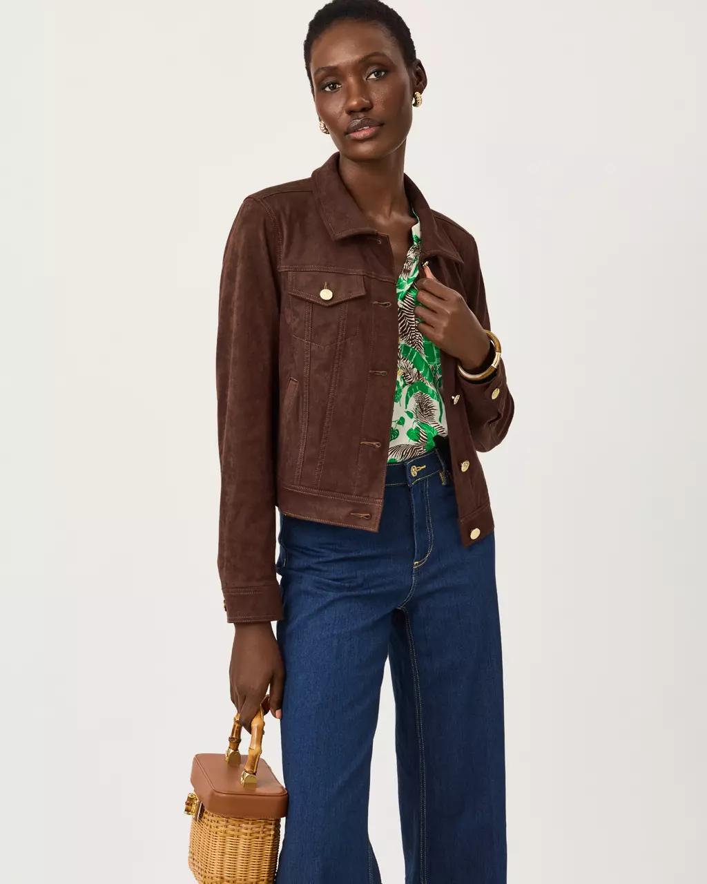 Lilly Pulitzer - Seaspray Knit Microsuede Jacket - Coco Beach