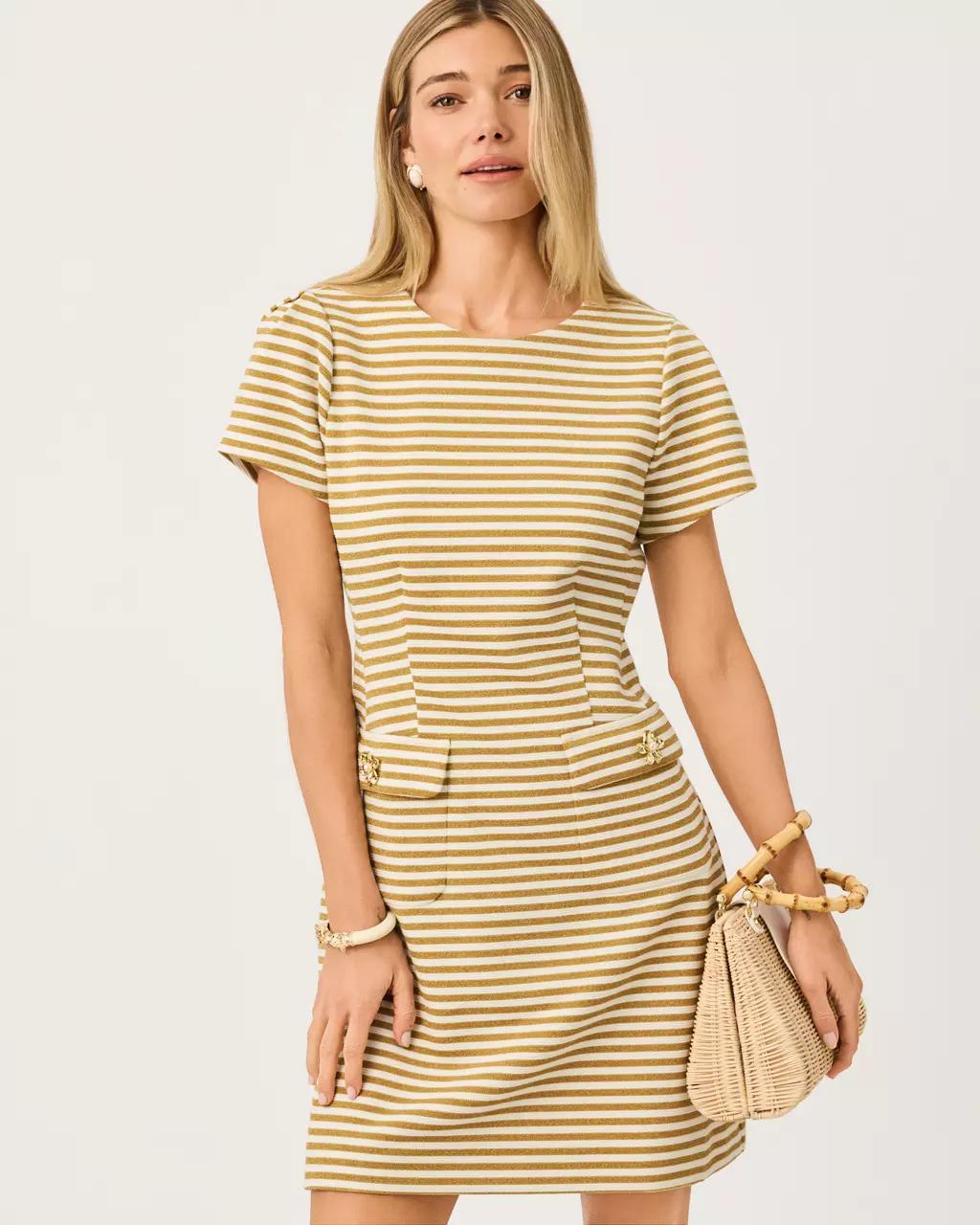 Lilly Pulitzer - Fallon Dress - Gold Metallic