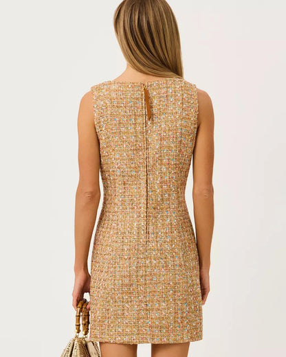 Lilly Pulitzer - Bindy Boucle Shift Romper - Iced Latte
