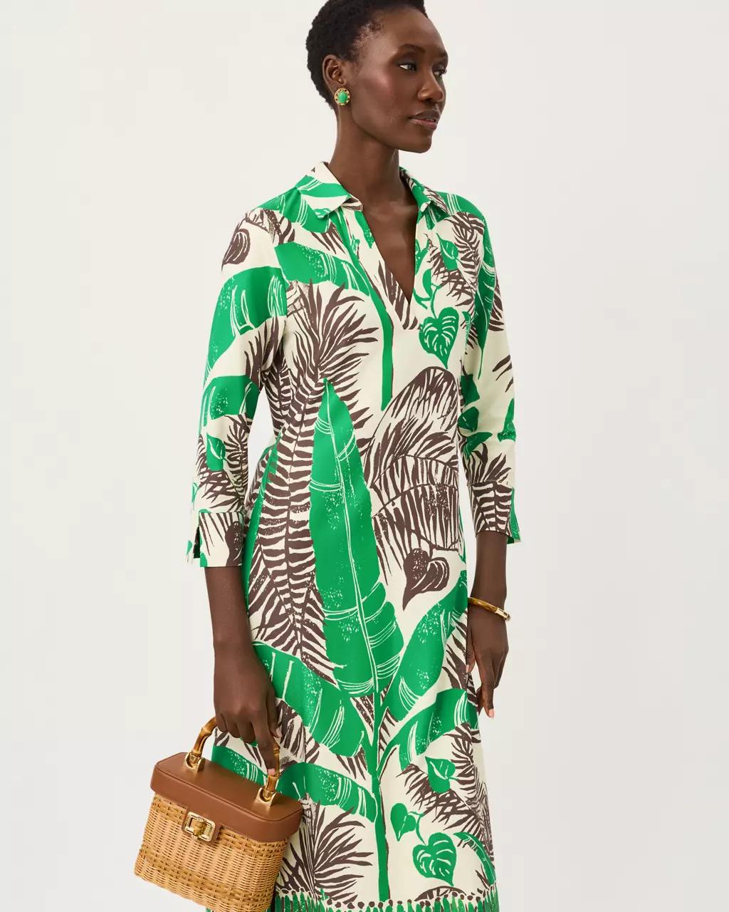 Lilly Pulitzer - UPF 50+ Mandi Midi Dress - Vanilla Spice