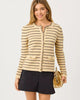 Heathered Wicker Tan Beachy Stripe