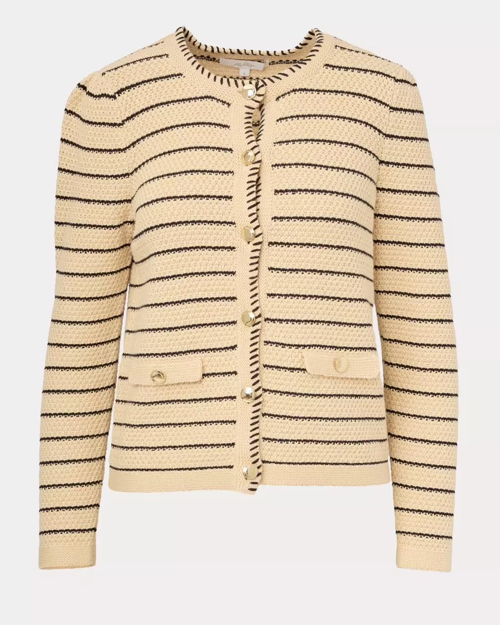 Lilly Pulitzer - Maysen Cardigan - Heathered Wicker Tan
