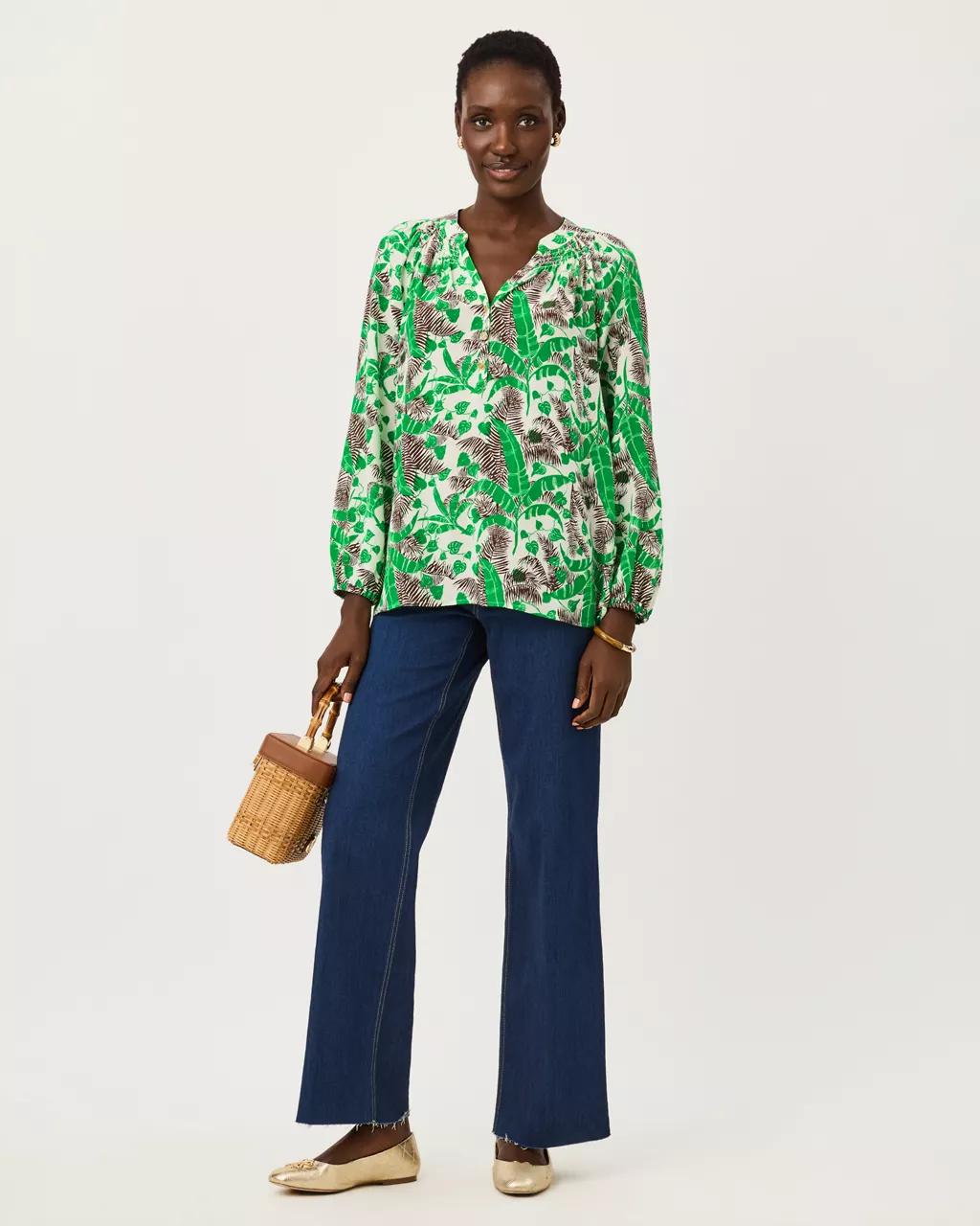 Lilly Pulitzer - Elsa Silk Top - Vanilla Spice