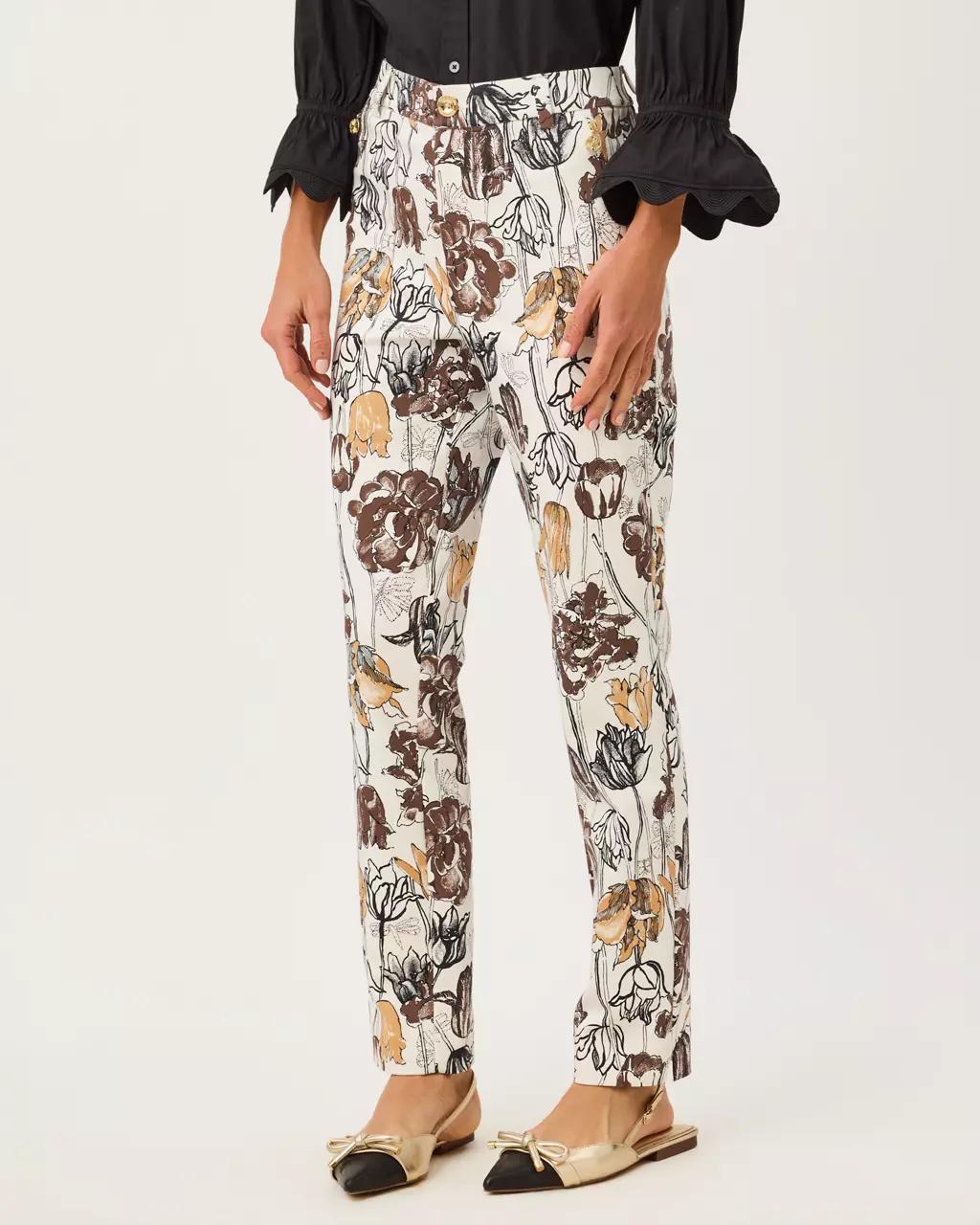 Lilly Pulitzer - 29" Ana High Rise Pant - Coconut
