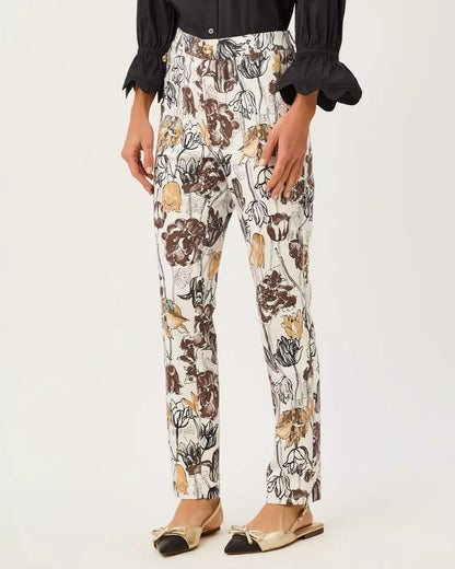 Lilly Pulitzer - 29" Ana High Rise Pant - Coconut