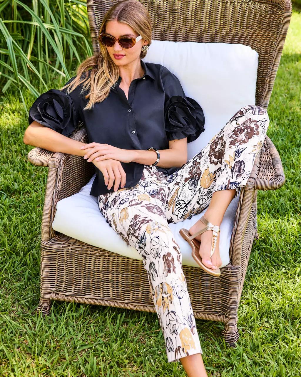 Lilly Pulitzer - 29" Ana High Rise Pant - Coconut