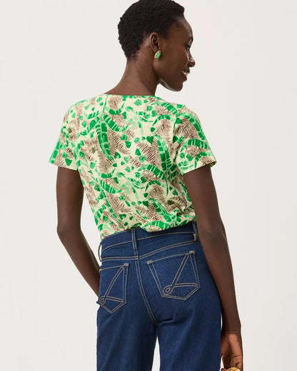 Lilly Pulitzer - Etta Scoop Neck Top - Vanilla Spice