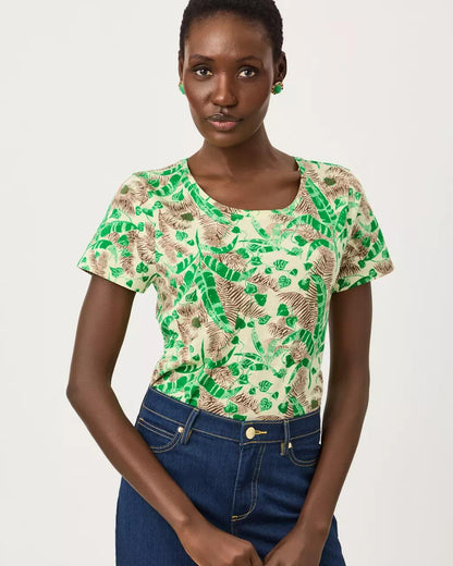 Lilly Pulitzer - Etta Scoop Neck Top - Vanilla Spice
