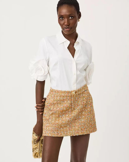 Lilly Pulitzer - Colette Boucle Mini Skort - Iced Latte