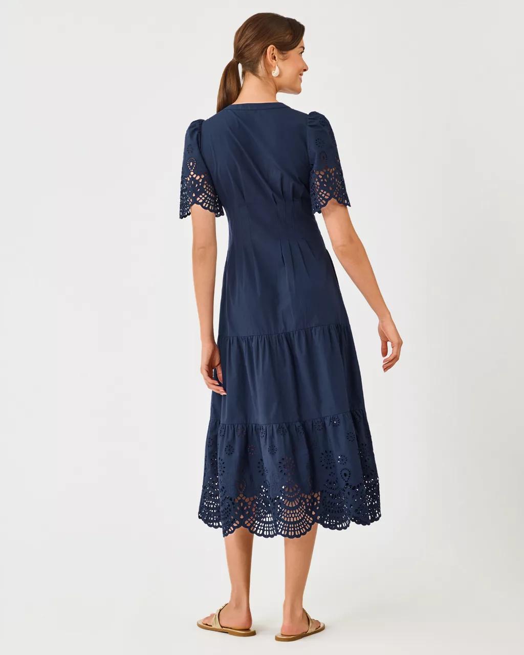 Lilly Pulitzer - Wayland Midi Dress - Low Tide Navy