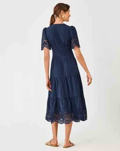 Lilly Pulitzer - Wayland Midi Dress - Low Tide Navy
