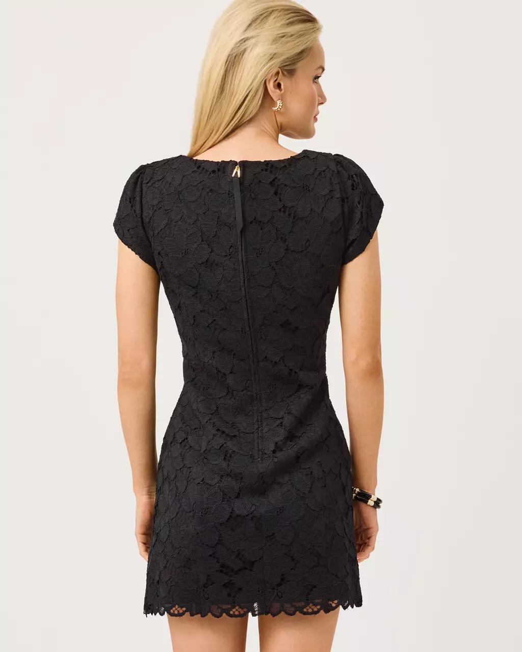 Lilly Pulitzer - Jules Short Sleeve Romper - Noir