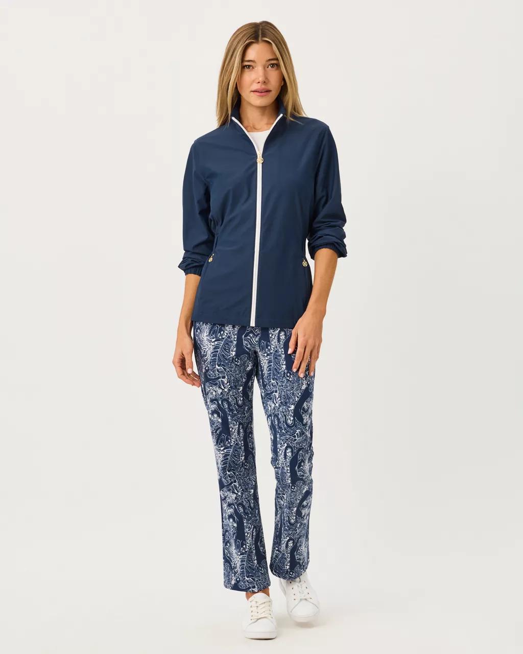 Lilly Pulitzer - UPF 50+ Luxletic 28" Corso Kick Flare Pant - Low Tide Navy
