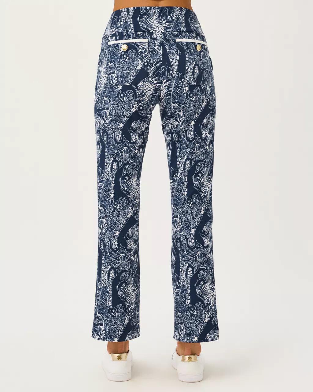 Lilly Pulitzer - UPF 50+ Luxletic 28" Corso Kick Flare Pant - Low Tide Navy