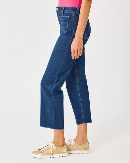 Lilly Pulitzer - 27" Harleen High Rise Crop Jean - Medium Wash