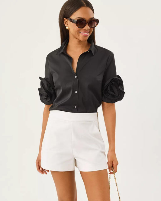 Lilly Pulitzer - The Flower Lilly Shirt - Noir