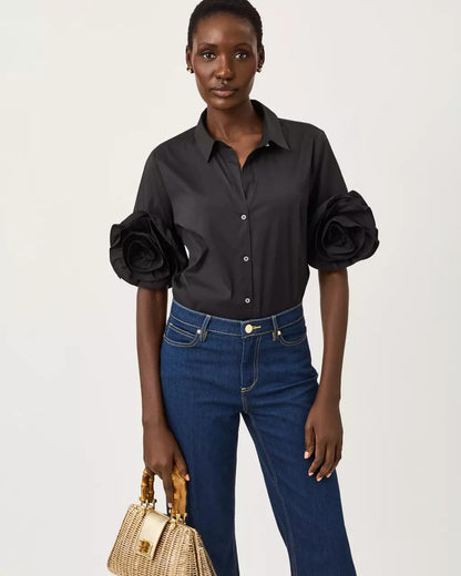 Lilly Pulitzer - The Flower Lilly Shirt - Noir