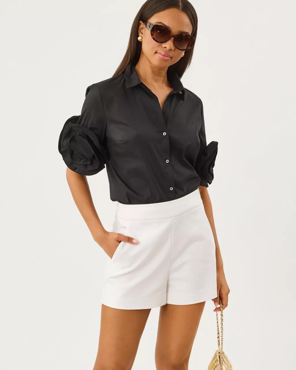 Lilly Pulitzer - The Flower Lilly Shirt - Noir