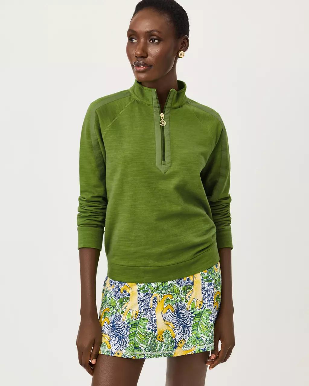 Lilly Pulitzer - Ashlee Half-Zip Pullover - Oregano