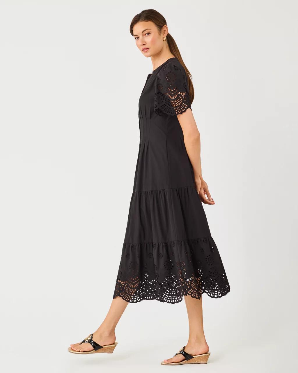 Lilly Pulitzer - Wayland Midi Dress - Noir