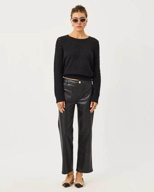 Lilly Pulitzer - 27" Harleen High Rise Coated Jean - Noir