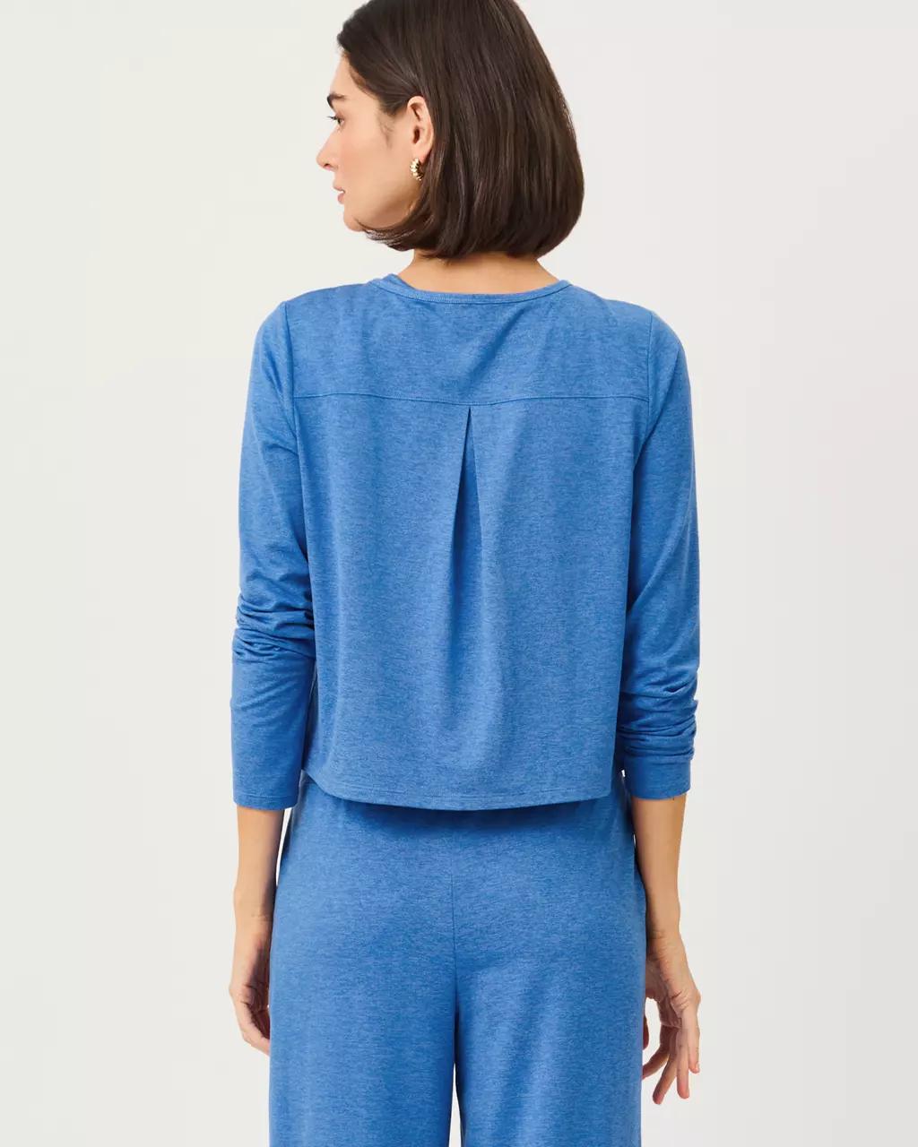 Lilly Pulitzer - UPF 50+ Kai Cardigan - Heathered Merriweather Blue