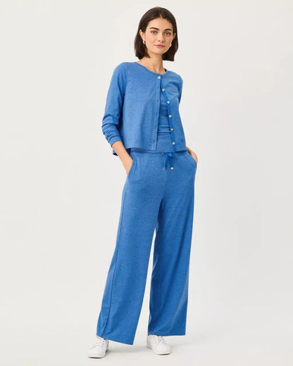 Lilly Pulitzer - UPF 50+ Kai Cardigan - Heathered Merriweather Blue