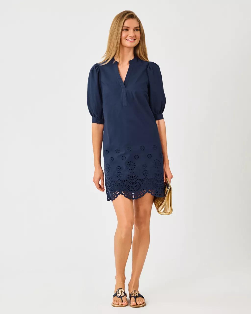 Lilly Pulitzer - Mialeigh Dress - Low Tide Navy