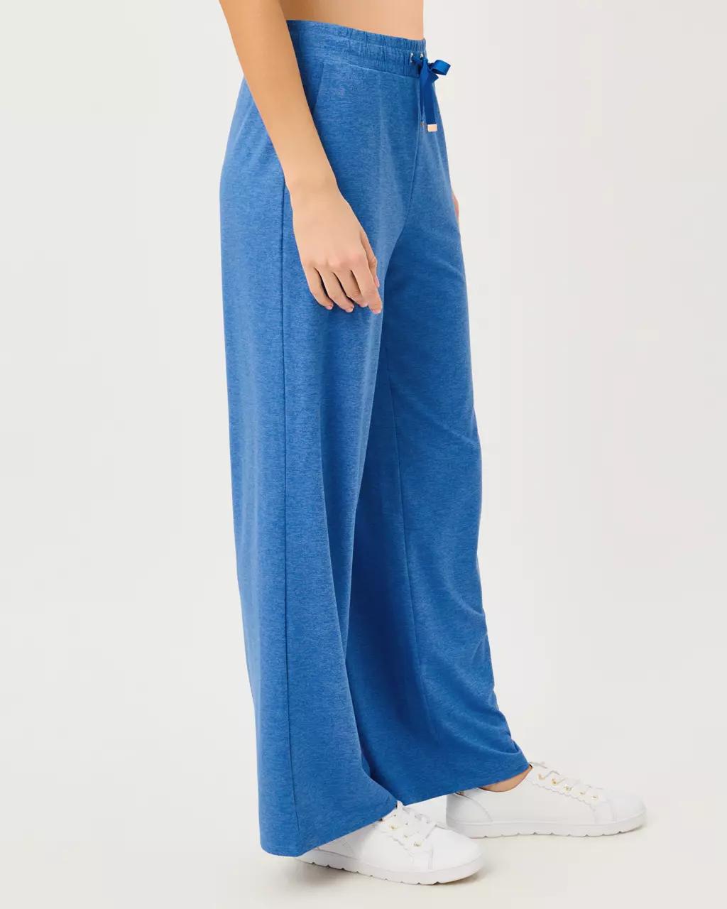 Lilly Pulitzer - UPF 50+ Callie 30" Wide Leg Pant - Heathered Merriweather Blue