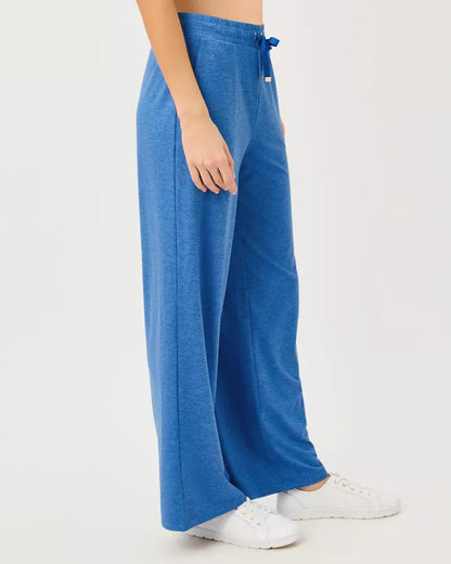 Lilly Pulitzer - UPF 50+ Callie 30" Wide Leg Pant - Heathered Merriweather Blue