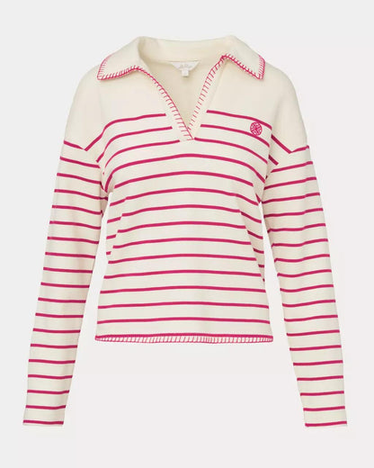 Lilly Pulitzer - Corvaya Terry Pullover - Berry Bouquet