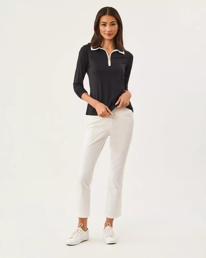 Lilly Pulitzer - UPF 50+ Luxletic Frida Half Zip Polo - Noir