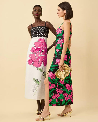 Lilly Pulitzer - Vena Stretch Maxi Dress - Coconut