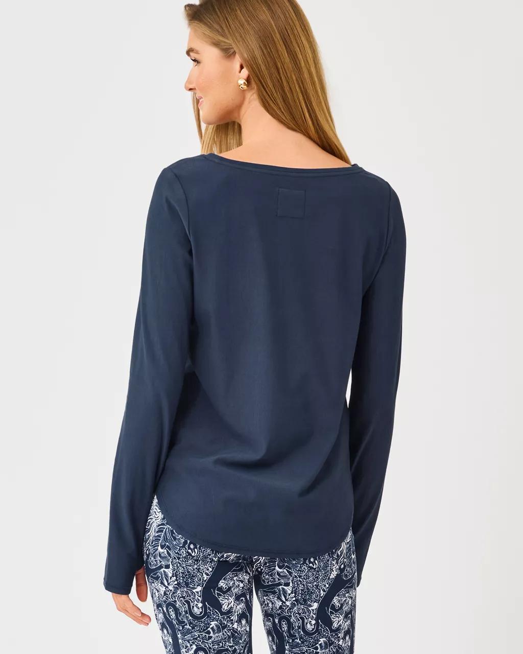 Lilly Pulitzer - Luxletic Affirmation Pullover - Low Tide Navy