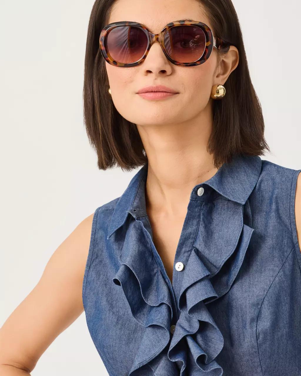 Lilly Pulitzer - Fenly Sleeveless Top - Indigo Chambray