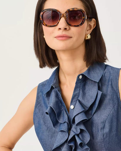 Lilly Pulitzer - Fenly Sleeveless Top - Indigo Chambray