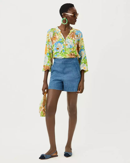 Lilly Pulitzer - 4" Sarissa Stretch Denim Short - Sympeony Wash