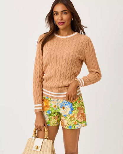 Lilly Pulitzer - Brockton Crew Neck Sweater - Iced Latte