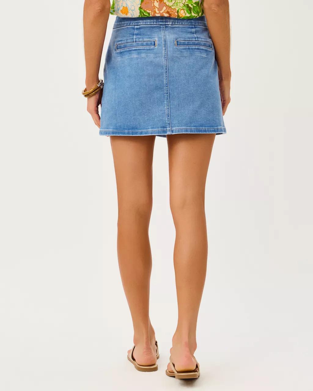 Lilly Pulitzer - Colette Stretch Denim Mini Skirt - Rosanna Wash