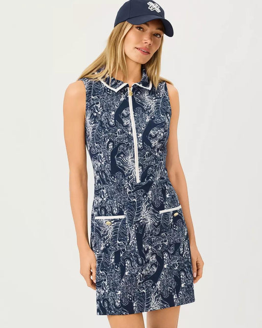 Lilly Pulitzer - UPF 50+ Luxletic Catarina Dress - Low Tide Navy